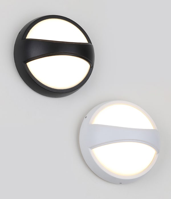 에글리 8W LED 외부벽등 벽전등 (화이트, 블랙)