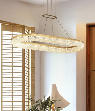 비스로 크리스탈 펜던트 식탁조명 LED 40W